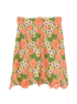 Dolce & Gabbana Lace Floral Skirt, &pound;120, Clothing, Green/Orange, Viscose, Front view
