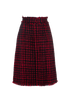 Dolce & Gabbana Embellished Button Tweed Skirt, back view