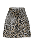 Dolce & Gabbana Leopard Mini Skirt, £195, Clothing, Gold/Silver, Polyester Mix, Back view