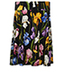 Dolce and Gabbana Floral Printed Skater Skirt, back view