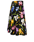 Dolce and Gabbana Floral Printed Skater Skirt, side view