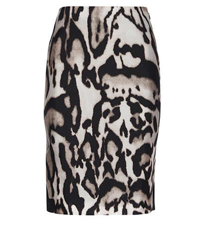 Diane Von Furstenberg Leopard Paneled Skirt, front view