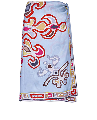 Emilio Pucci Pattern Wrap Skirt, front view