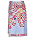 Emilio Pucci Pattern Wrap Skirt, back view