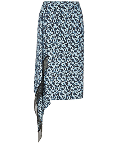 Etro Floral Wrap Fringe Skirt, front view