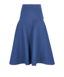 Fendi Skirt, Cotton, Blue, Sz 8, 3*