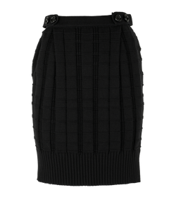 Fendi Knit Mini Skirt, Cotton, Black, UK6, 2*