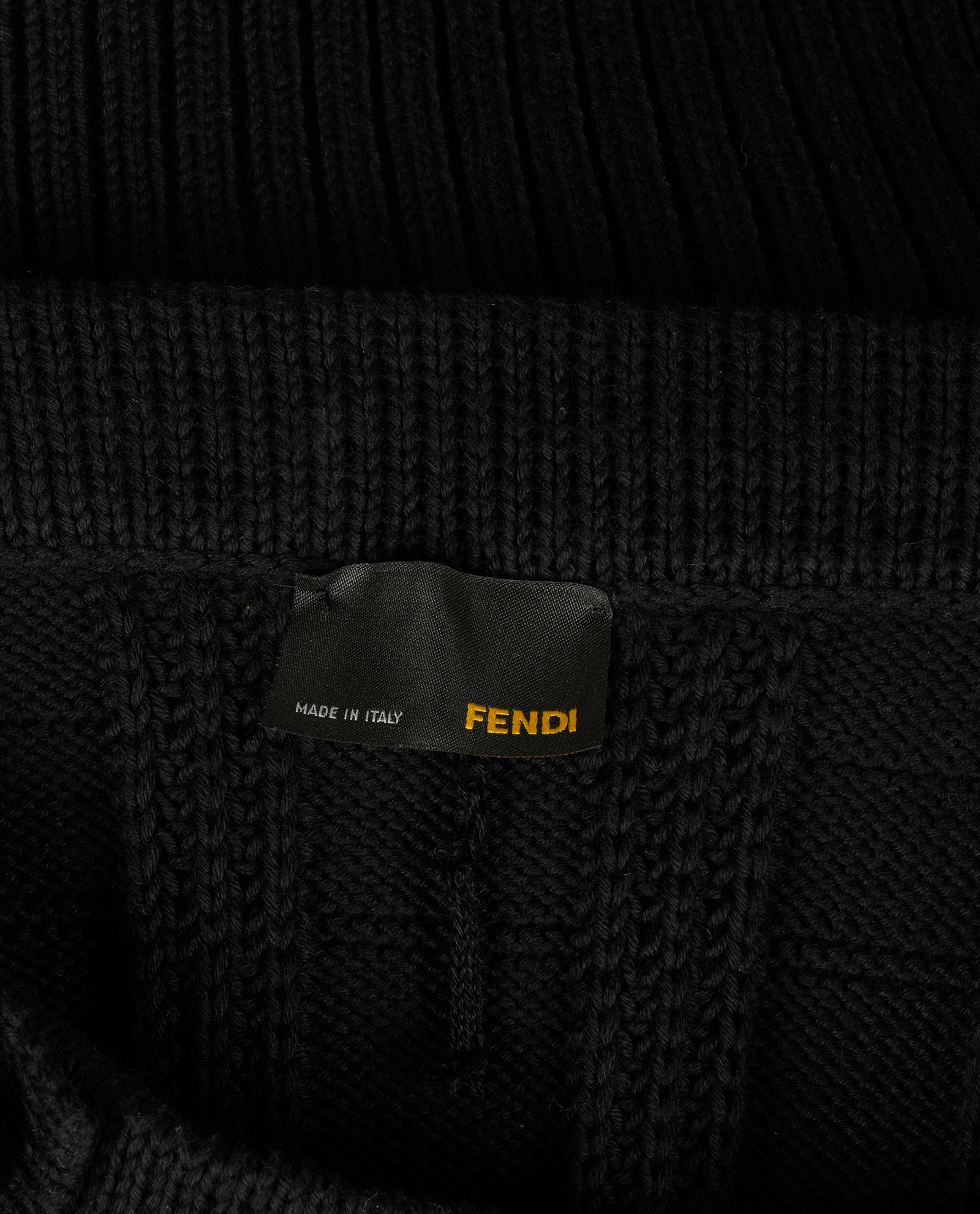 Fendi Knit Mini Skirt, &pound;180, Clothing, Black, Cotton, Other view