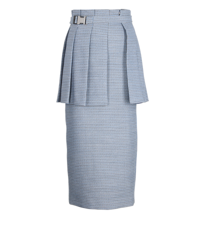 Fendi Pleated Plaid Skirt, front view