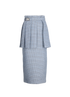 Fendi Pleated Plaid Skirt, front view