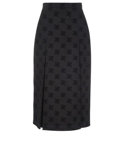 Fendi Karligraphy Maxi Denim Skirt, &pound;400, Clothing, Black, Denim, Front view