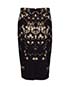 Givenchy Floral Print Pencil Skirt, back view
