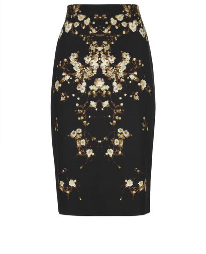 Givenchy Tubino Floral Midi Skirt, front view