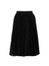 Givenchy Cross Print Pleated Skirt, £175, Clothing, Black, Polyester (Polymer), Front view