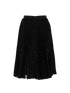 Givenchy Cross Print Pleated Skirt, £175, Clothing, Black, Polyester (Polymer), Back view