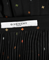 Givenchy Cross Print Pleated Skirt, £175, Clothing, Black, Polyester (Polymer), Other view
