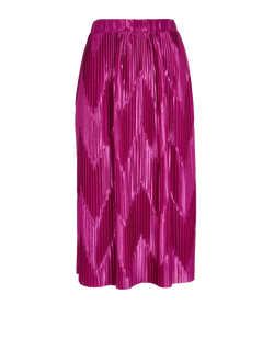 Givenchy Pleated Midi Skirt, Polyester, Pink, UK10, 3*