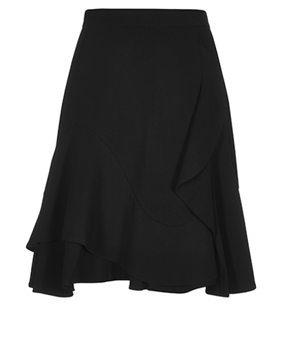 Givenchy Asymmetric Cut Ruffle Skirt, front view