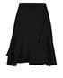 Givenchy Asymmetric Cut Ruffle Skirt, front view