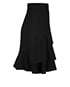 Givenchy Asymmetric Cut Ruffle Skirt, side view
