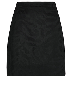 Givenchy Printed Mini Skirt, Wool, Black, 12