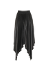 Givenchy Asymmetric Pleated Skirt, &pound;210, Clothing, Black, Polyester, Back view