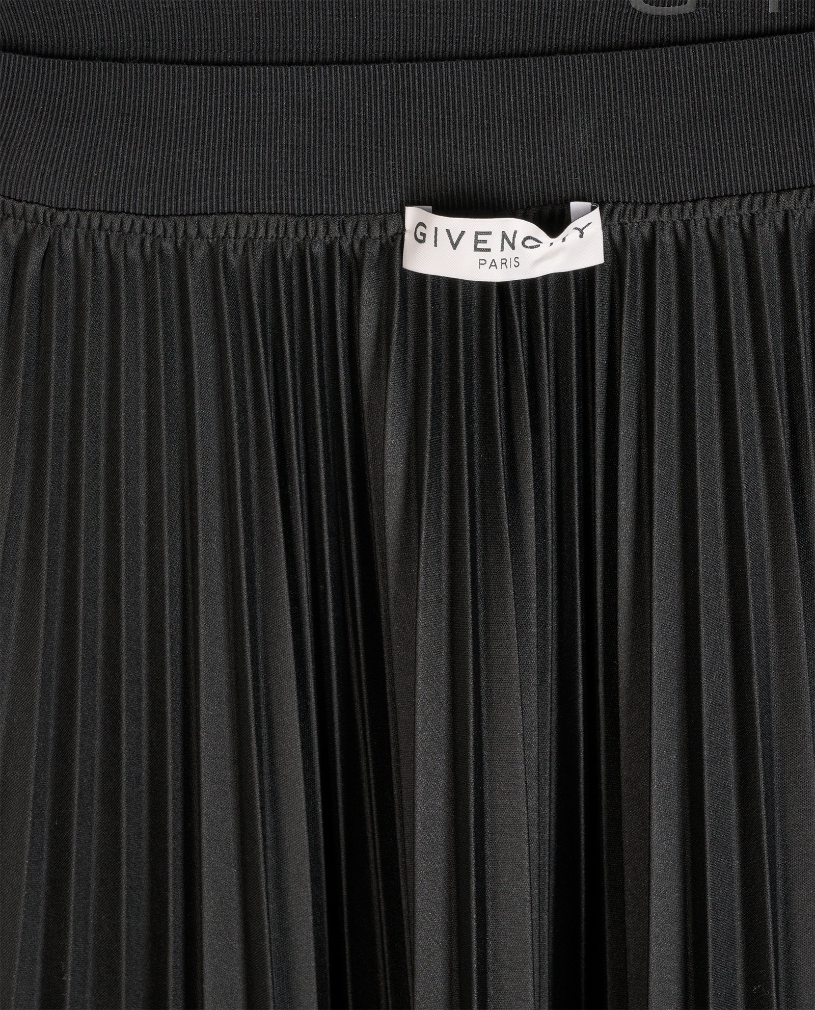 Givenchy Asymmetric Pleated Skirt, &pound;210, Clothing, Black, Polyester, Other view