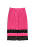 Givenchy Back-Split Laced Skirt, £90, Clothing, Black/Pink, Silk, Front view