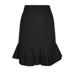 Givenchy Pleated Mini Skirt, Wool, Black, UK10, 3*
