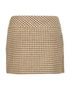 Gucci Houndstooth Plaid Mini Skirt, back view