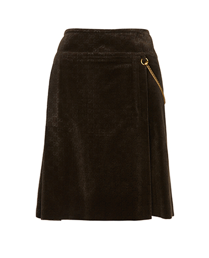 Gucci GG Monogram A Line Skirt, front view