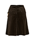 Gucci GG Monogram A Line Skirt, back view
