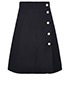 Gucci Pearl Button A-Line Skirt, front view