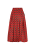 Gucci Horsebit Midi Pleated Skirt, back view