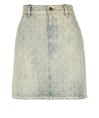 Gucci GG Jacquard Mini Skirt- UK16, front view