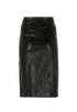 Gucci Vintage Midi Skirt, &pound;150, Clothing, Black, Leather, Back view