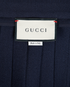 Gucci Horsebit Belt Pleated Midi Skirt, &pound;380, Clothing, Navy, Wool, Other view