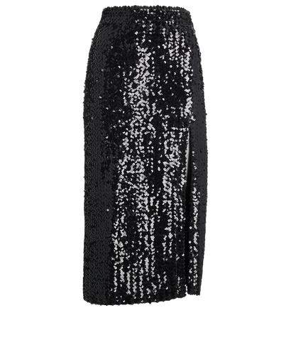 Gucci Sequin Slit Midi Skirt, front view