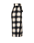 Gucci Asymmetric Wrap Plaid Skirt, side view