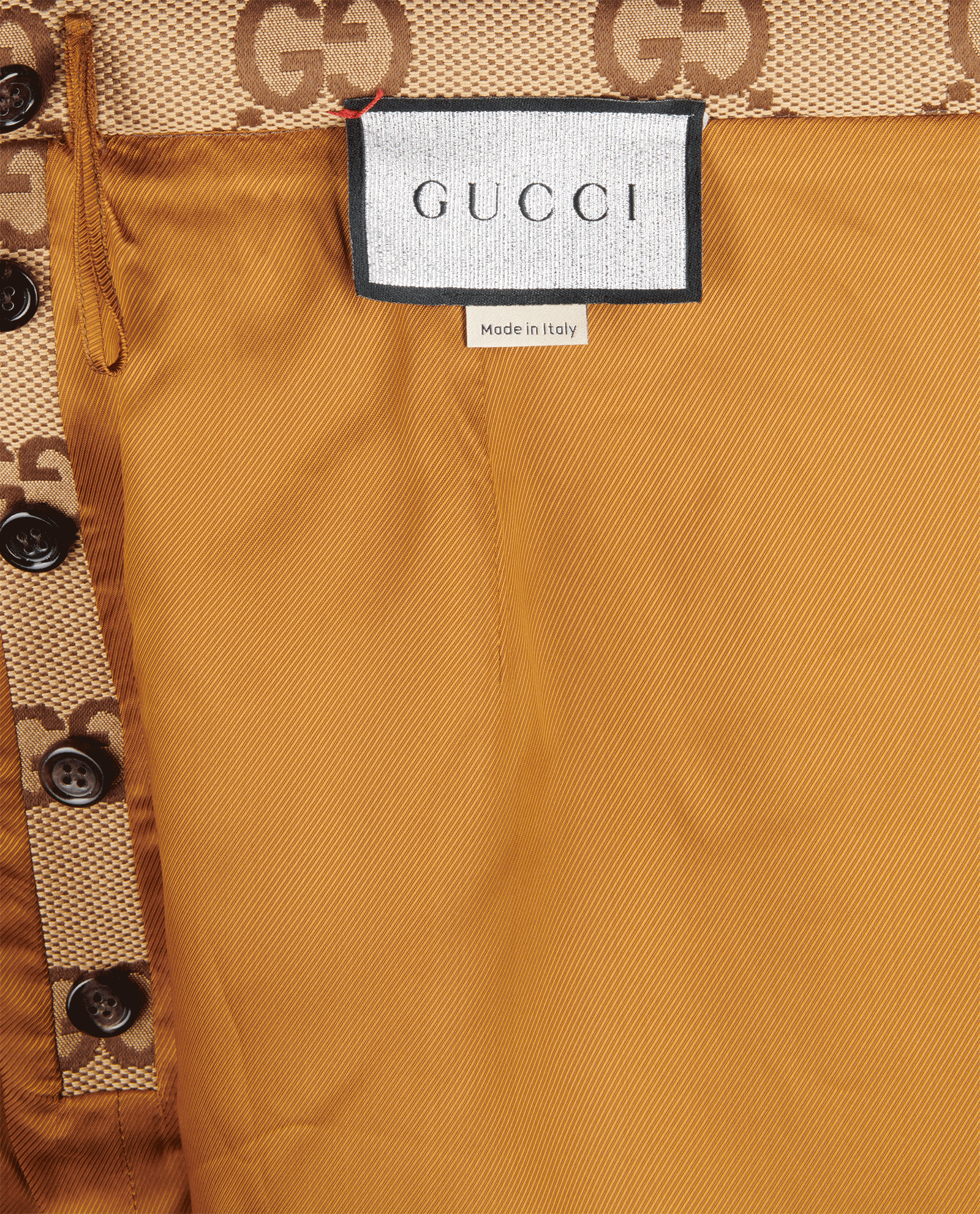 Gucci GG Wrap Midi Skirt, &pound;595, Clothing, Brown, Cotton, Other view