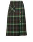 Gucci Tartan Button Up Full Length Skirt, front view