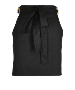 Gucci Bamboo Belted Mini Skirt, Wool, Black, UK8, 3*