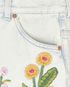 Gucci Floral Embroidered Denim Mini Skirt, other view