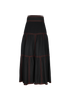 Gucci Belted Denim Maxi Skirt, back view