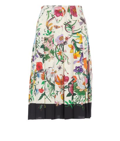 Gucci Floral Pleated Skirt, front view