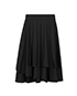 Hermes Large Pleated Layered Hemline Skirt, front view