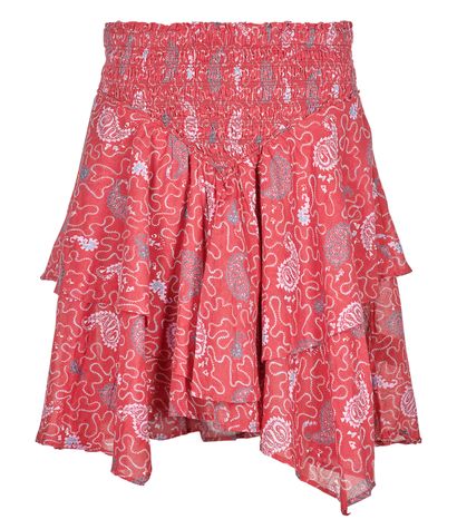 Isabel Marant Étoile Printed Layered Mini Skirt, front view