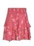 Isabel Marant Étoile Printed Layered Mini Skirt, back view