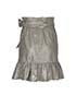 Isabel Marant Metallic Ruffle Wrap Skirt, back view