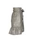 Isabel Marant Metallic Ruffle Wrap Skirt, side view